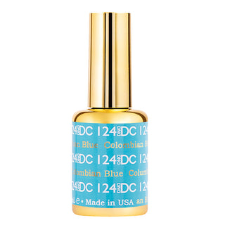 DND DC Gel Polish - 124 Blue Colors - Columbian Blue