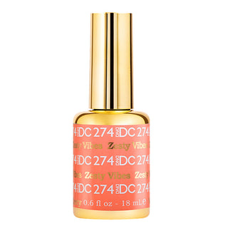 DND DC Gel Polish - 274 Orange, Coral Colors - Zesty Vibe