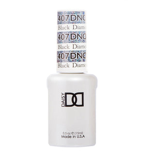 DND Gel Polish - 407 Silver Colors - Black Diamond Star