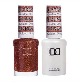 DND Gel & Polish Duo - 412 Orange Colors - Golden Orange Star