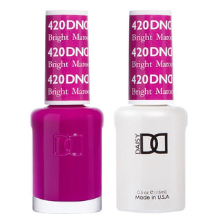 DND Gel & Polish Duo - 420 Purple Colors - Bright Maroon