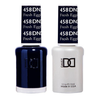 DND Gel & Polish Duo - 458 Blue Colors - Fresh Eggplant