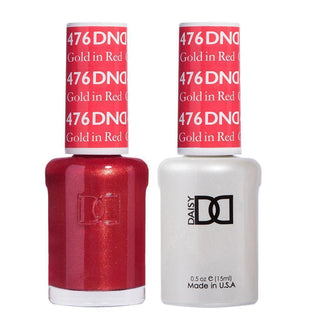 DND Gel & Polish Duo - 476 Orange Colors - Gold in Red