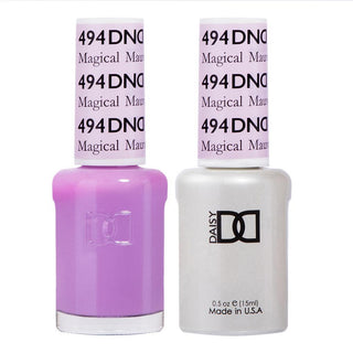 DND Gel & Polish Duo - 494 Purple Colors - Magical Mauve