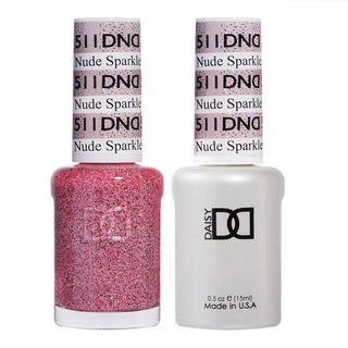 DND Gel & Polish Duo - 511 Pink Colors - Nude Sparkle