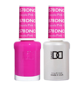 DND Gel & Polish Duo - 578 Pink Colors - Crayola Pink