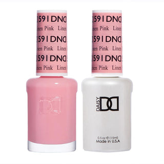 DND Gel & Polish Duo - 591 Pink Colors - Linen Pink