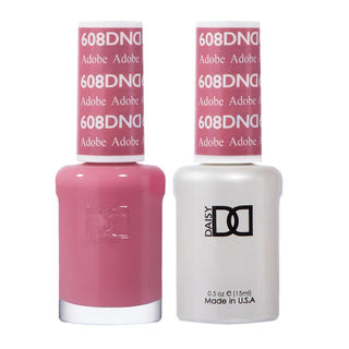 DND Gel & Polish Duo - 608 Pink Colors - Adobe