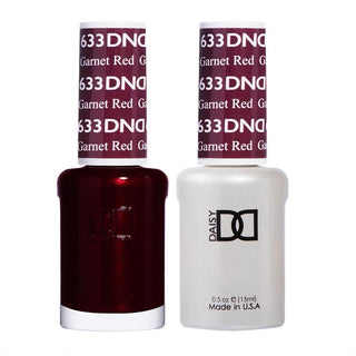 DND Gel & Polish Duo - 633 Brown Colors - Garnet Red