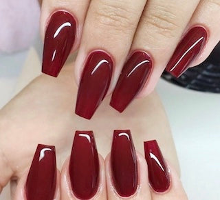 DND Gel Polish - 633 Brown Colors - Garnet Red