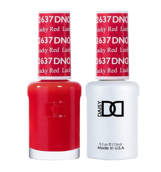 DND Gel & Polish Duo - 637 Red Colors - Lucky Red