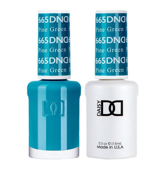 DND Gel & Polish Duo - 665 Green Colors - Pine Green