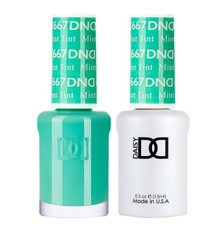 DND Gel & Polish Duo - 667 Green Colors - Mint Tint