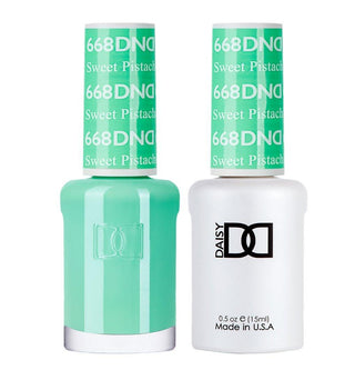 DND Gel & Polish Duo - 668 Green Colors - Sweet Pistachio