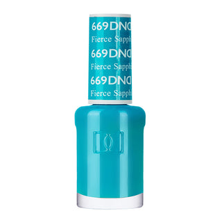 DND Nail Lacquer - 669 Green Colors - Fierce Sapphire