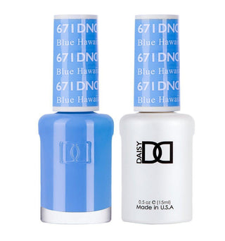 DND Gel & Polish Duo - 671 Blue Colors - Blue Hawaiian