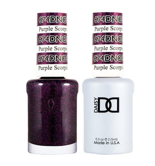 DND Gel & Polish Duo - 674 Purple Colors - Purple Scorpio