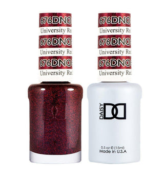 DND Gel & Polish Duo - 676 Red Colors - University Red