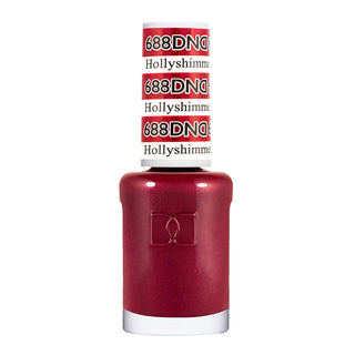 DND Nail Lacquer - 688 Red Colors - Holly Shimmer