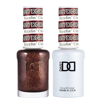 DND Gel & Polish Duo - 697 Brown Colors - Sizzlin' Cinnamon