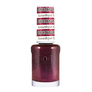 DND Nail Lacquer - 698 Purple Colors - Amethyst Sparkles