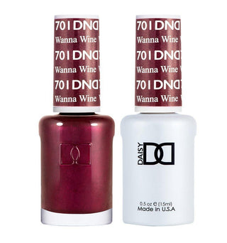 DND Gel & Polish Duo - 701 Purple Colors - Wanna Wine