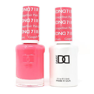 DND Gel & Polish Duo - 718 Pink Colors - Pink Grapefruit