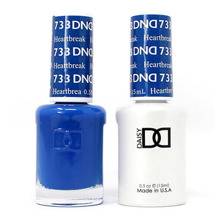 DND Gel & Polish Duo - 733 Blue Colors - Heartbreak