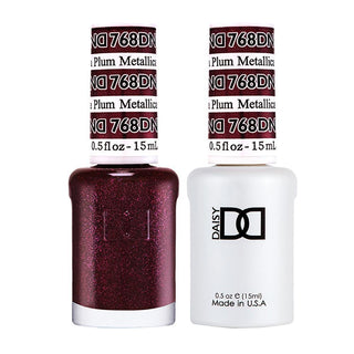 DND Gel & Polish Duo - 768 Pink Colors - Metallica Plum