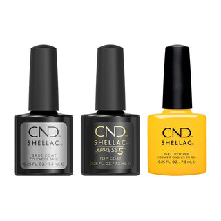 CND - Shellac Xpress5 Combo - Base, Top & Catching Light (0.25 oz)