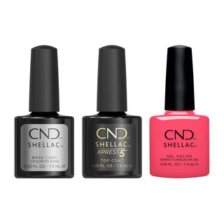 CND - Shellac Xpress5 Combo - Base, Top & Magenta Sky (0.25 oz)