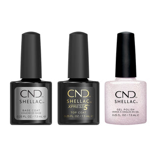 CND - Shellac Xpress5 Combo - Base, Top & Night Brilliance (0.25 oz)