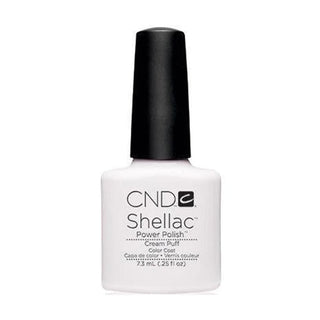 CND Shellac Gel Polish - 033 Cream Puff - White Colors