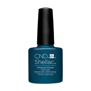 CND Shellac Gel Polish - 100 Peacock Plume - Blue Colors