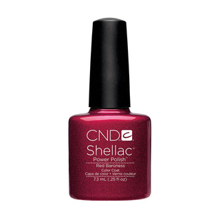 CND Shellac Gel Polish - 112 Red Baroness - Red Colors