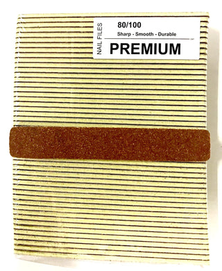 Premium Jumbo Gold Nail File 80/100