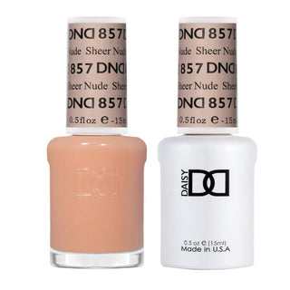 DND Gel & Polish Duo - 857 Sheer Nude