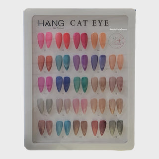 Hang Gel Cat Eye set 24 color