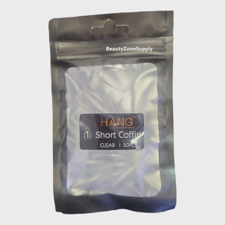 Hang Gel x Tips Coffin Short 50 pc Refill Bag