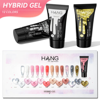 Hang Easy Tap Hybrid Gel UV/LED set 12 tube 60 mL