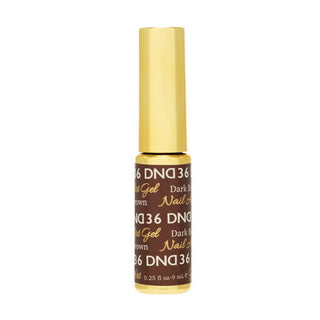 DND - Gel Nail Art Liner - Dark Brown - #036