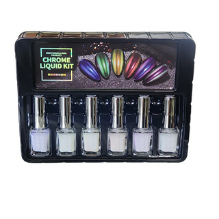 Hang Gel x 6 bottle Chrome Liquid Kit 1