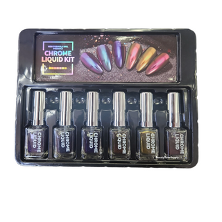 Hang Gel x 6 bottle Chrome Liquid Kit 2