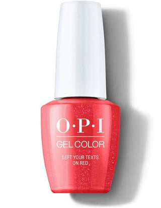 OPI Gel - S010 Left Your Texts On Red