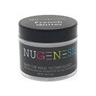 NuGenesis French Glitter - Pink & White 1.5 oz