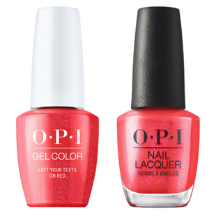 OPI Gel & Polish Duo: S010 Left Your Texts On Red